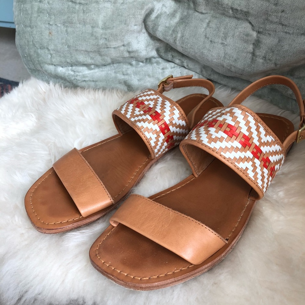 💫☀️ Frye Hayley Woven Sling Sandals